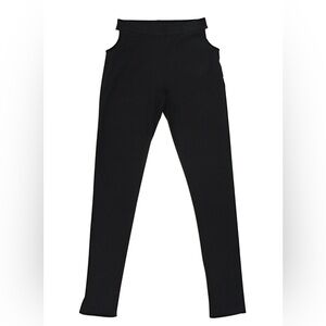 FANG NYC Essential Ribbed Sweatpants with Cut-Out Pockets In Black
